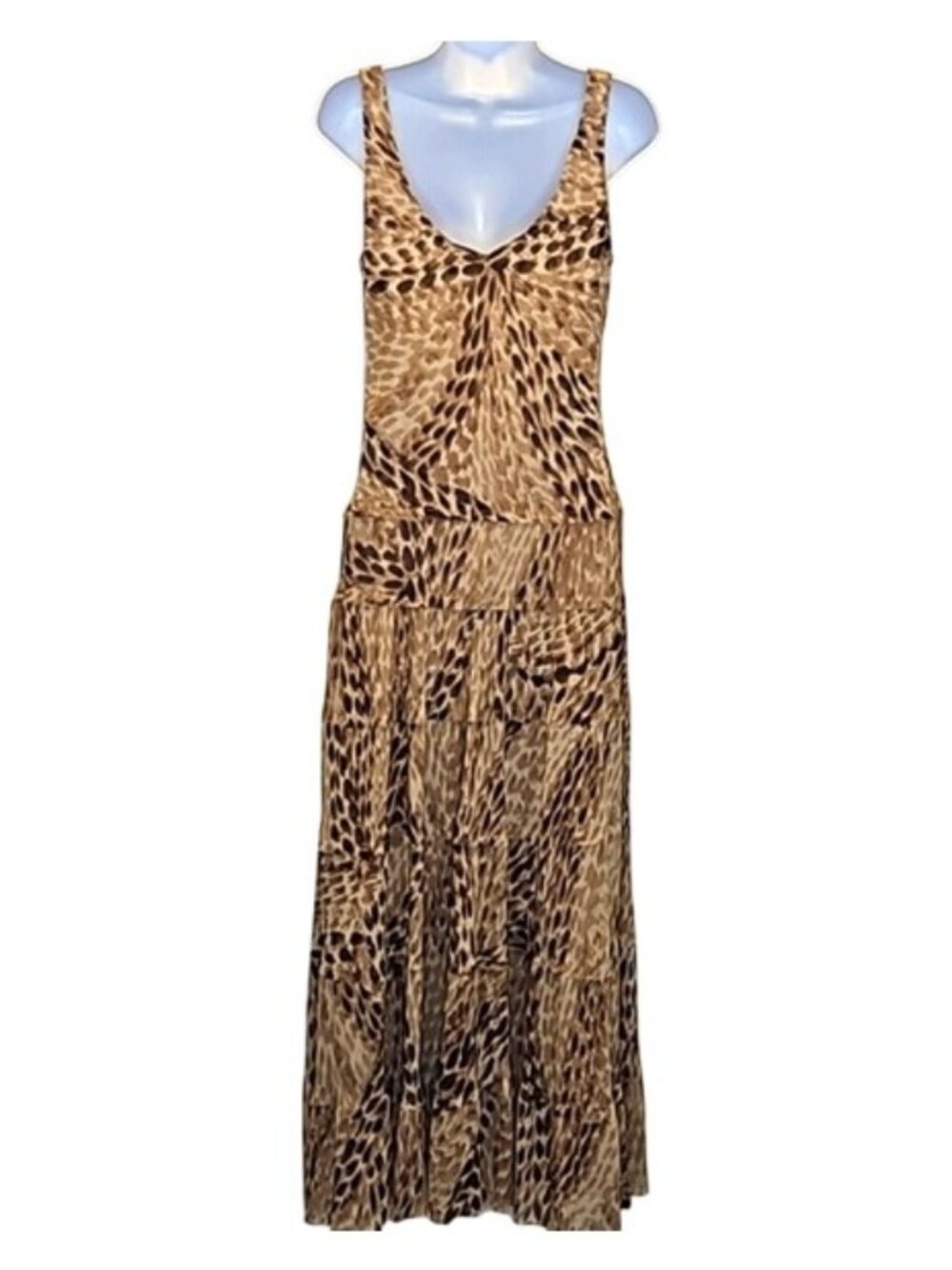 Jones Wear Dress Maxi Length Chiffon Style - Picture 5 of 10